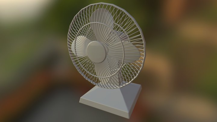 Desk Fan 3D Model