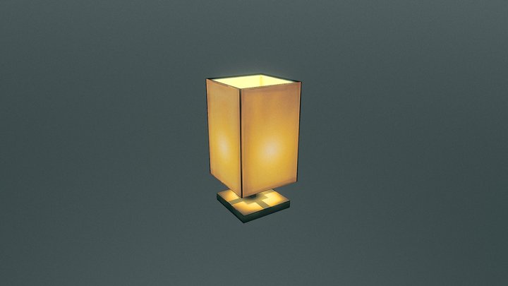 Low poly lamp  - Household Props Challenge 3D Model