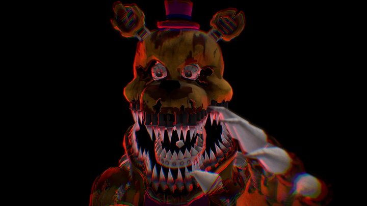 Nightmare Fredbear 3D Model