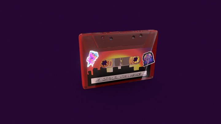 Retro Wave Tape 3D Model