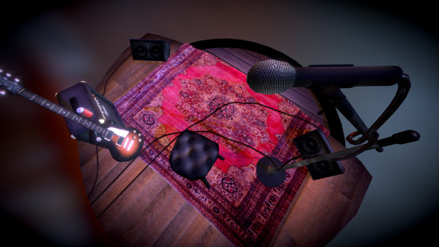 Concert stage scene 3D Model