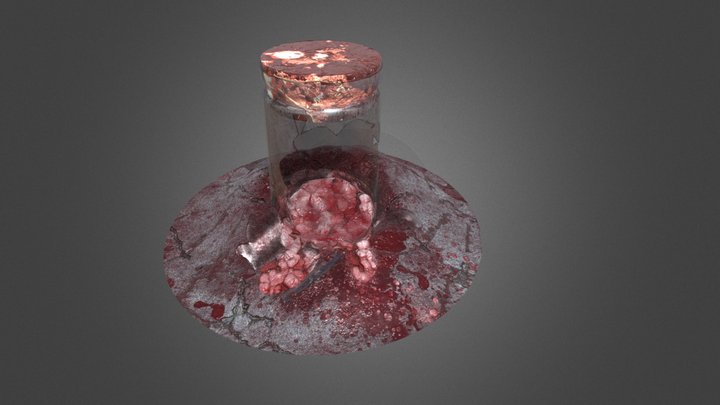 Bottle4_Bloody 3D Model