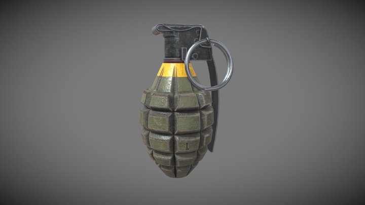 Grenade Texture 3D Model