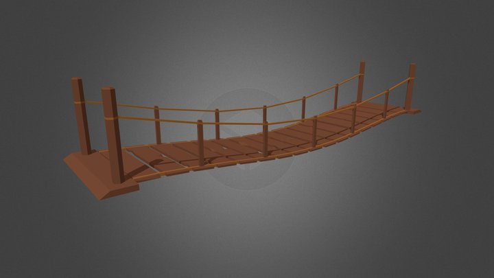 Bridge_wooden(low-Poly) 3D Model