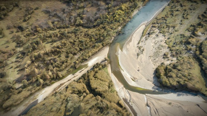 Wetland, forest, shoal and river – Gratis 3D-model STL