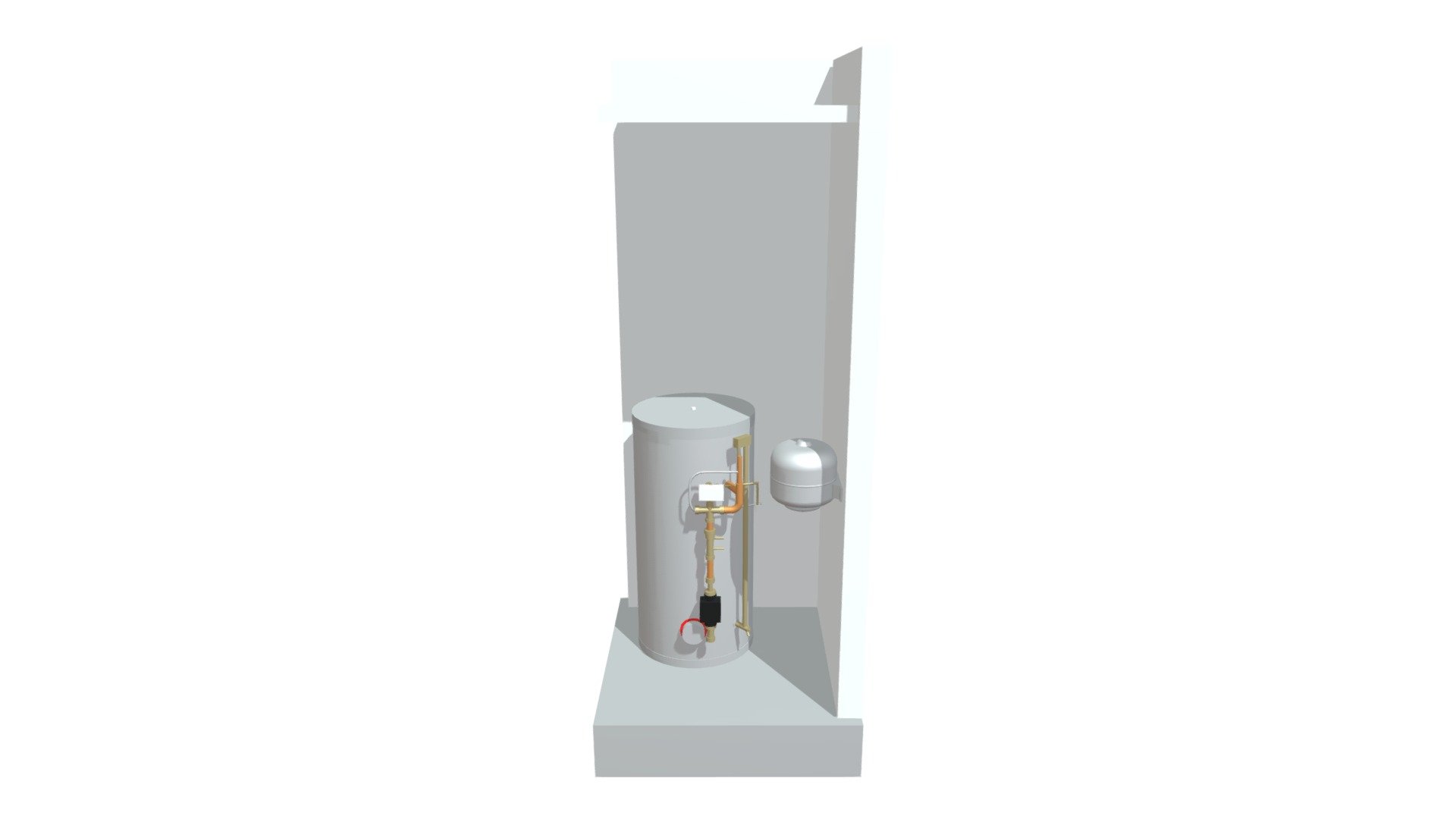 1 Bed - Elite Cyl Heat Pump Airing Plans — Sketchfab embed 3D viewer