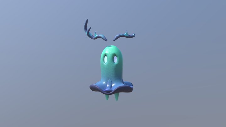 Mushroom Creature 3D exam 3D Model