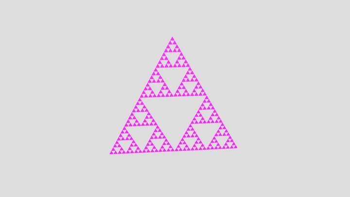 Triangolo di Sierpinski 3D Model