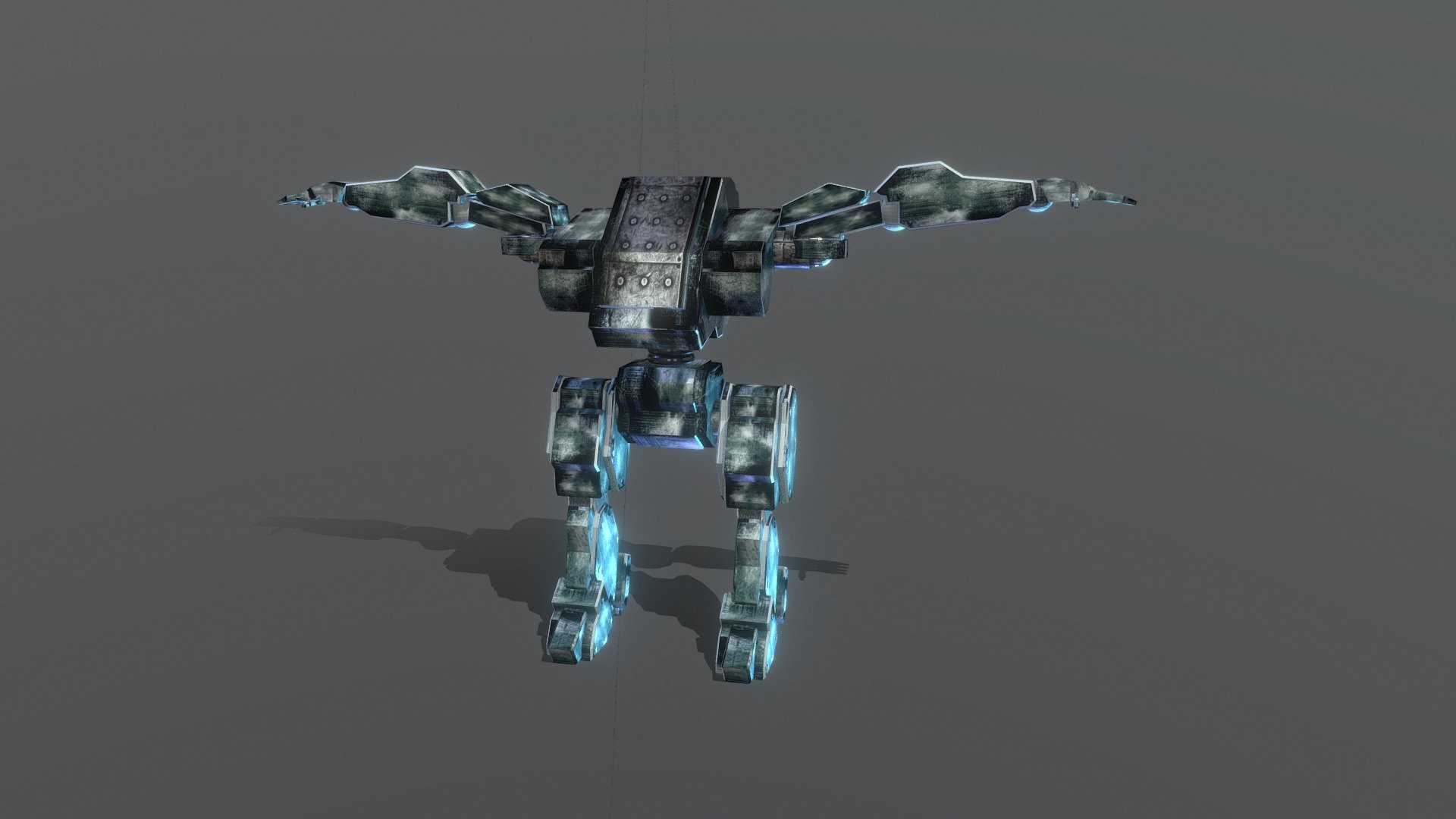 Blu' The Mech... - 3D model by VertaScan [d9c4f49] - Sketchfab