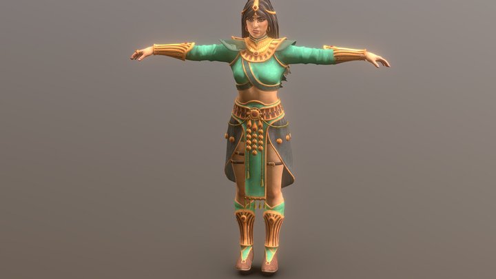 Diablo II resurrected Sorceress 3D Model