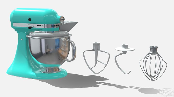 3D model Stand mixer KitchenAid Artisan VR / AR / low-poly