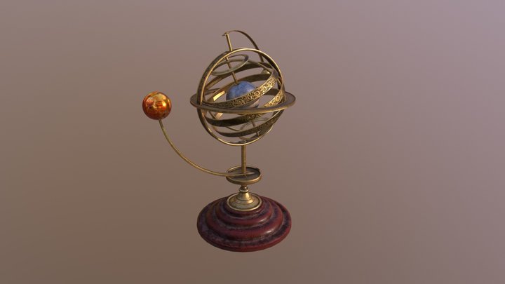 Armillary sphere (astrolabe) 3D Model