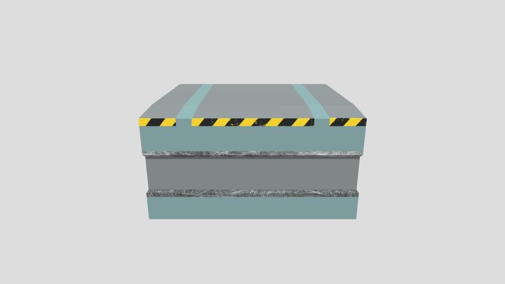 Sci-Fi Crate Animation 3D Model