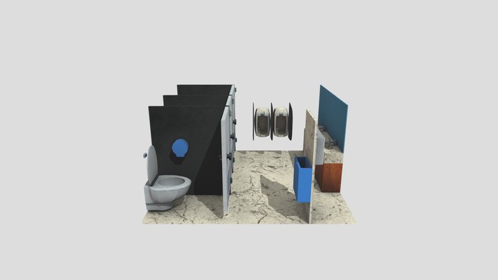 Toilet Model 3D Model