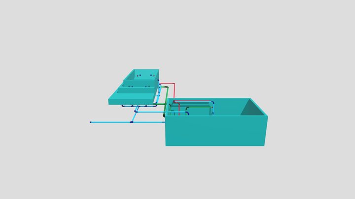 HIDRÁULICA E PISCINA 3D Model