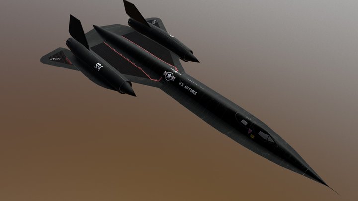 SR-71 Blackbird 3D Model