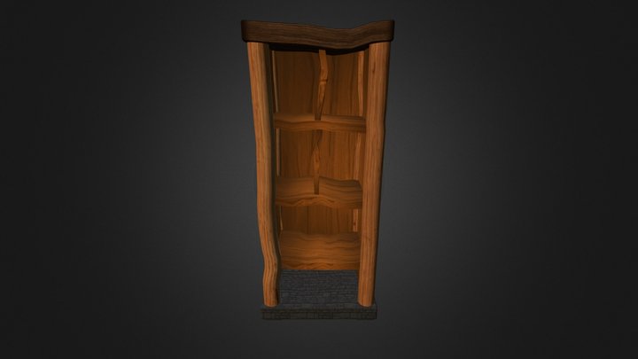 Wizard_Study_Bookcase 3D Model