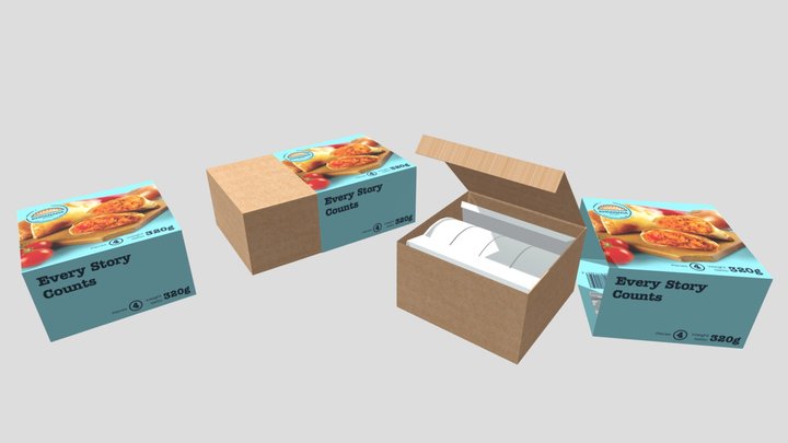 ES Supermarket Packaging - First Draft Version 3D Model
