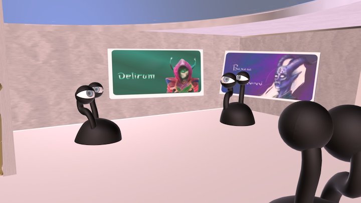 TEXT VR 3D Model