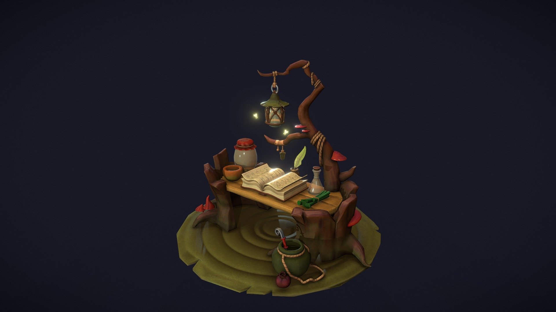 Stylized Magic Book 2.0 - 3D model by pedrotsv [d9cde81] - Sketchfab