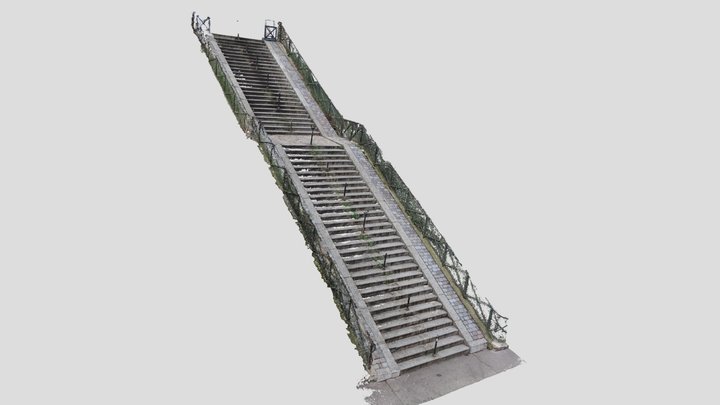 Stairway in Montmartre 3D Model