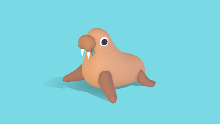 Walrus - Quirky Series 3D Model