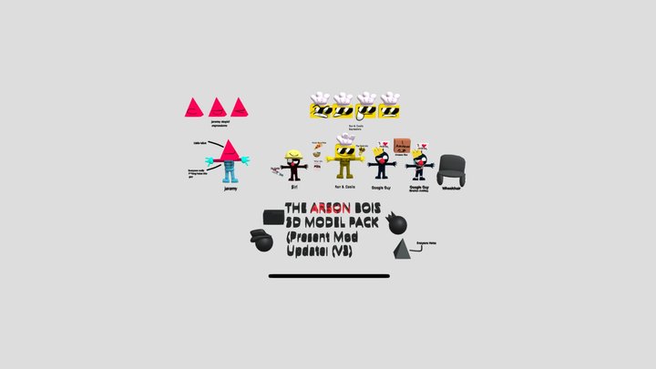 THE ARSON BOIS MODEL PACK (Friday Night Funkin) 3D Model