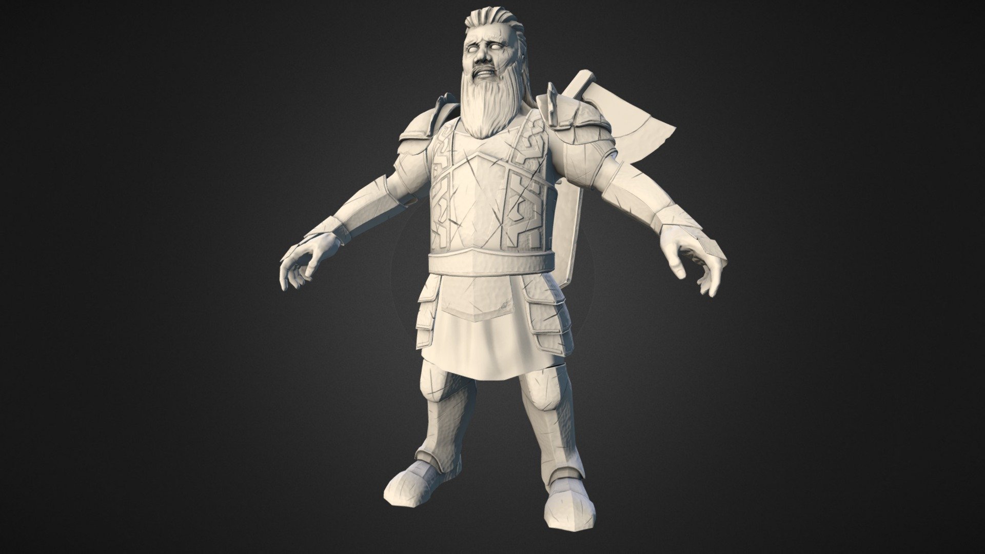 Dwarf Warrior - 3D model by suraci [d9d22f4] - Sketchfab