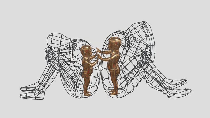 3D model Caged Babies 3D Model
