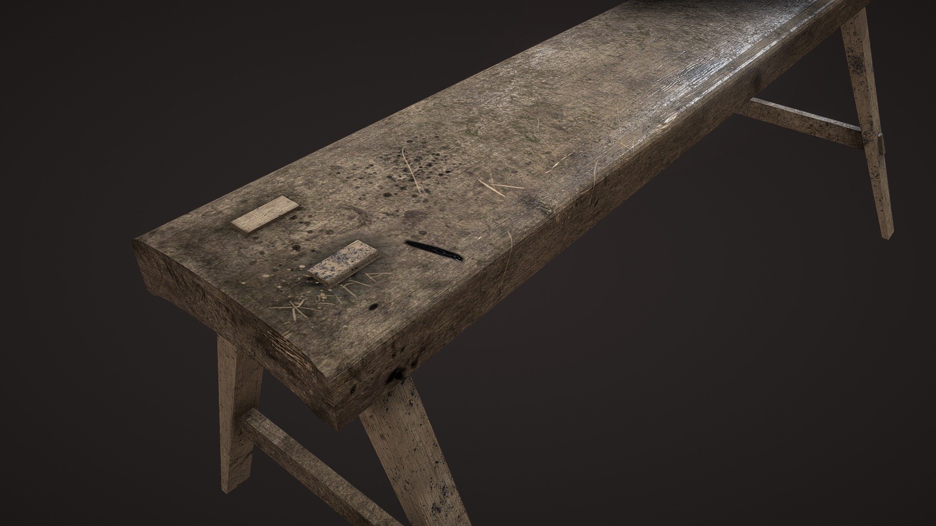 Russian bench for sitting - Download Free 3D model by Konstantin ...