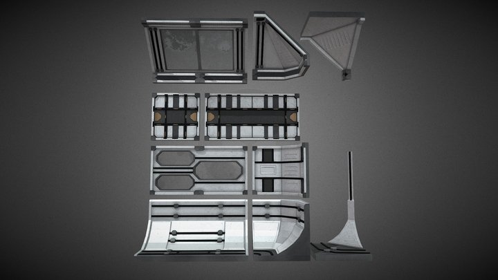 Sci Fi Panels Walls – Free 3D Model STL