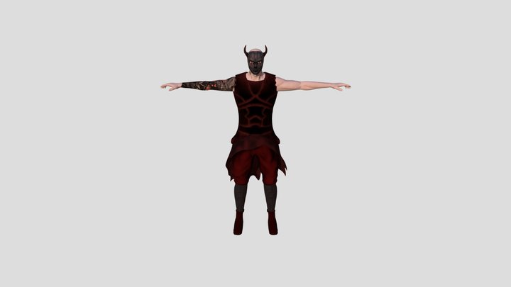 Stylized Humanoid Enemy 3D Model