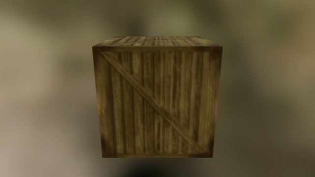 Wooden Crate 3D Model