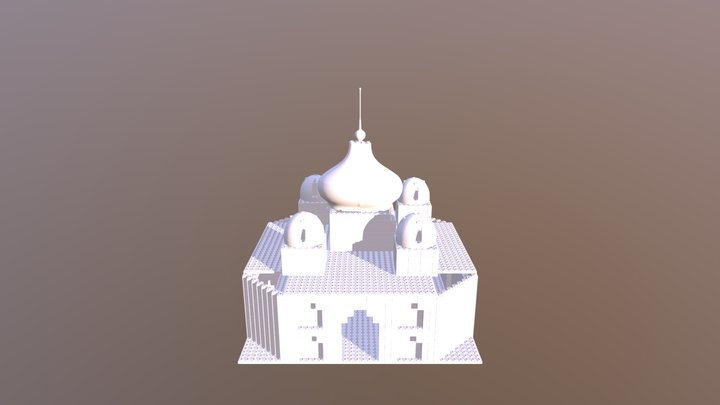 Taj Mahal Building (studio) Amelya 3D Model