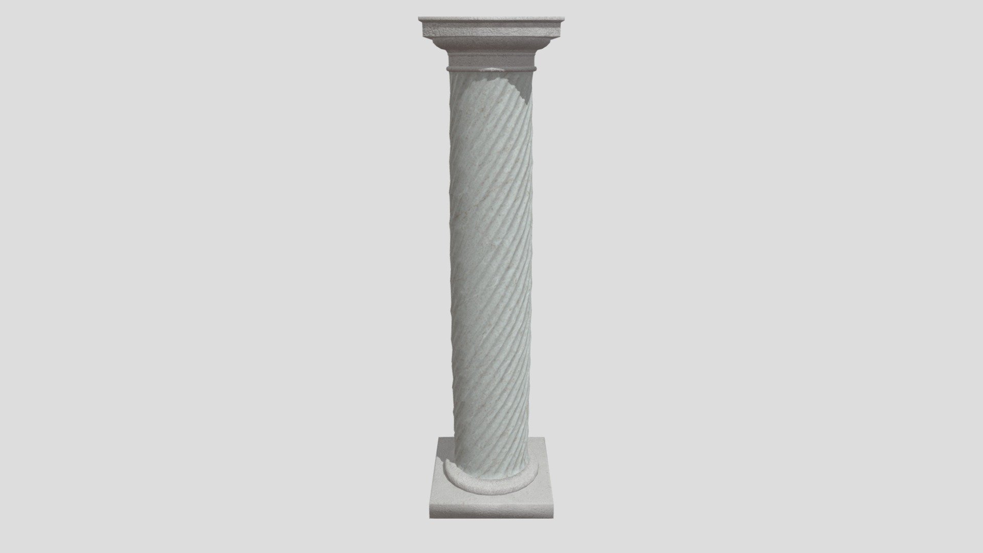 Twisted Doric Marble Column - Download Free 3D model by ARTcheo3D ...