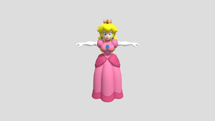 Miss Peach 3D Model