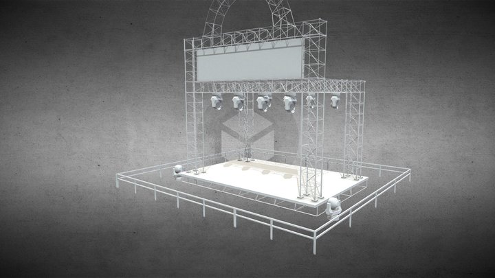 Stage - WIP 3D Model