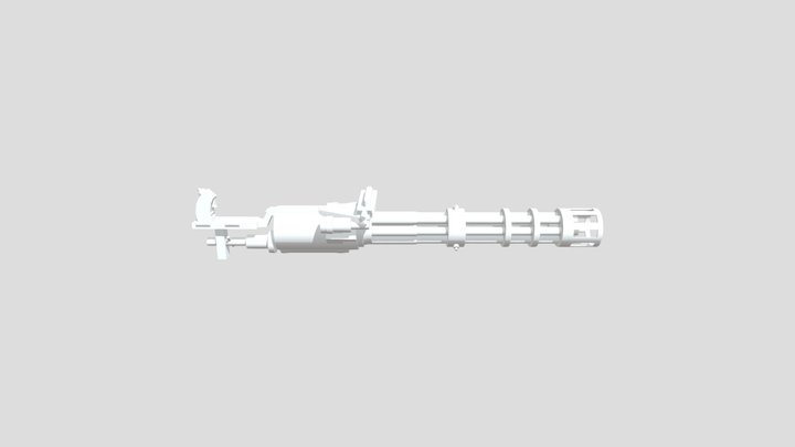 Minigun 3D Model