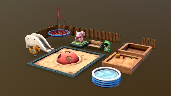 Playground | Stylized Pack 3D Model