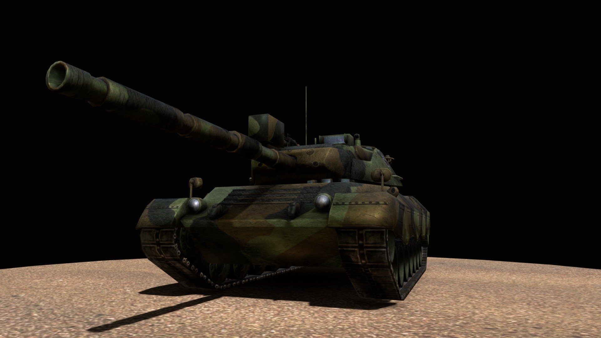 LEOPARD C1 (LOW POLY)