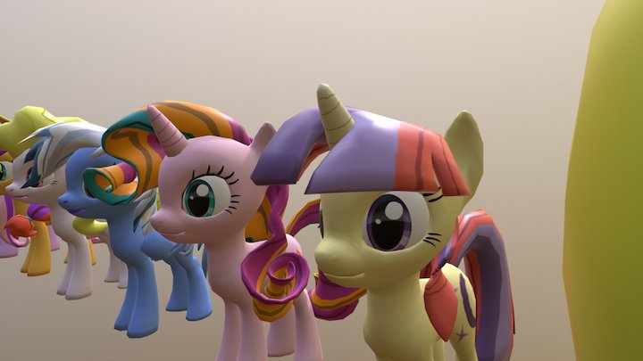 My pony charactors 3D Model