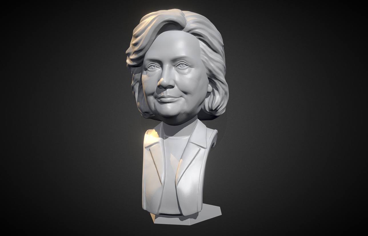 Hillary Сlinton - 3D model by VoronArt (@voronartcom) [d9db6d2] - Sketchfab