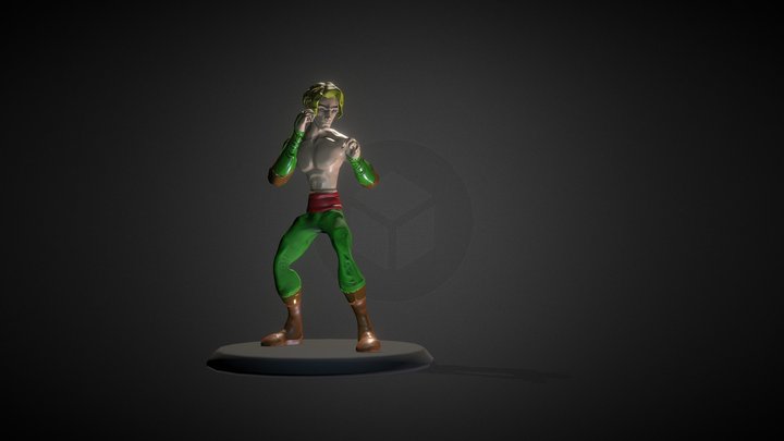 Moine Wing Pose 3D Model