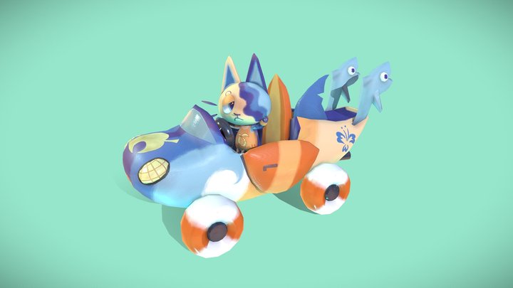 Worldskills UK 2025 Animal Crossing Racer 3D Model