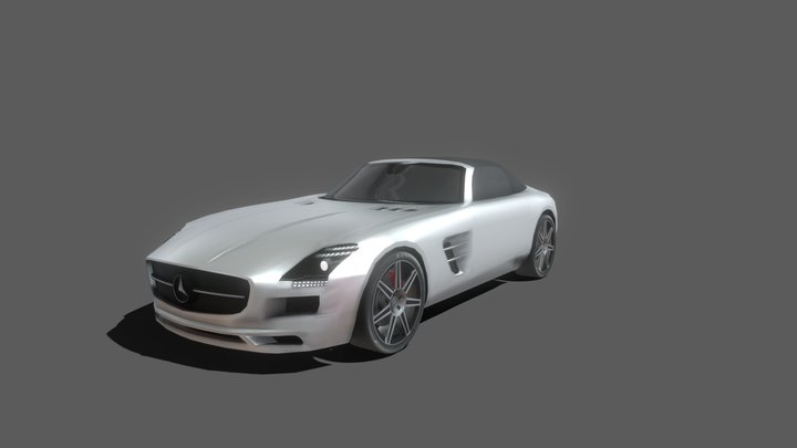 2012 Mercedes Benz SLS AMG Roadster 3D Model