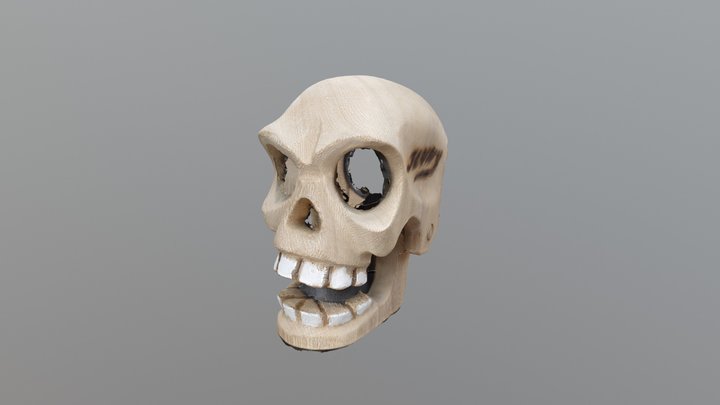 Cuban Skull carving 3D Model