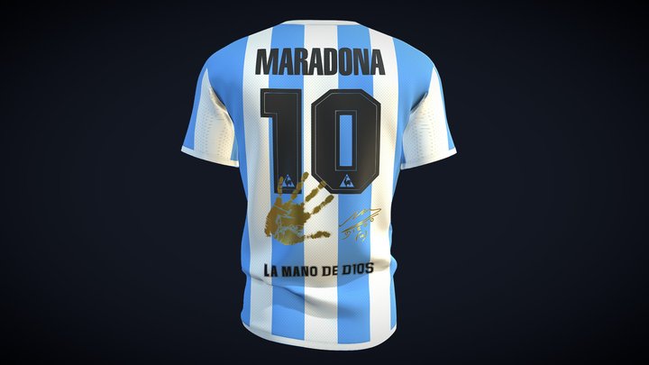 STL file Maradonna jersey Argentina・3D print design to download