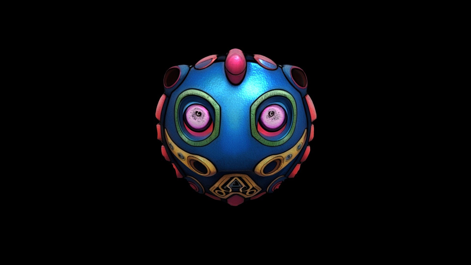 Happy Mask 474 Download Free 3D model by klrxyz [d9de445] Sketchfab