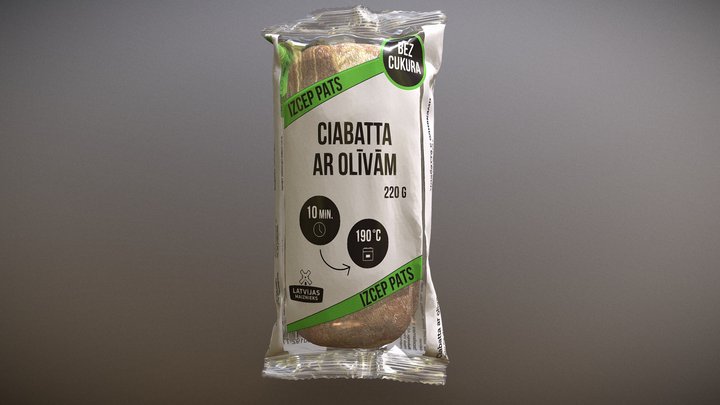 Ciabatta 3D Model