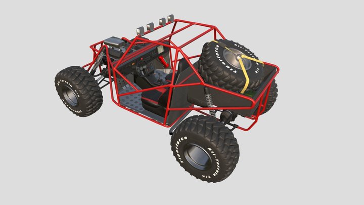 Off-road car frame 3D Model